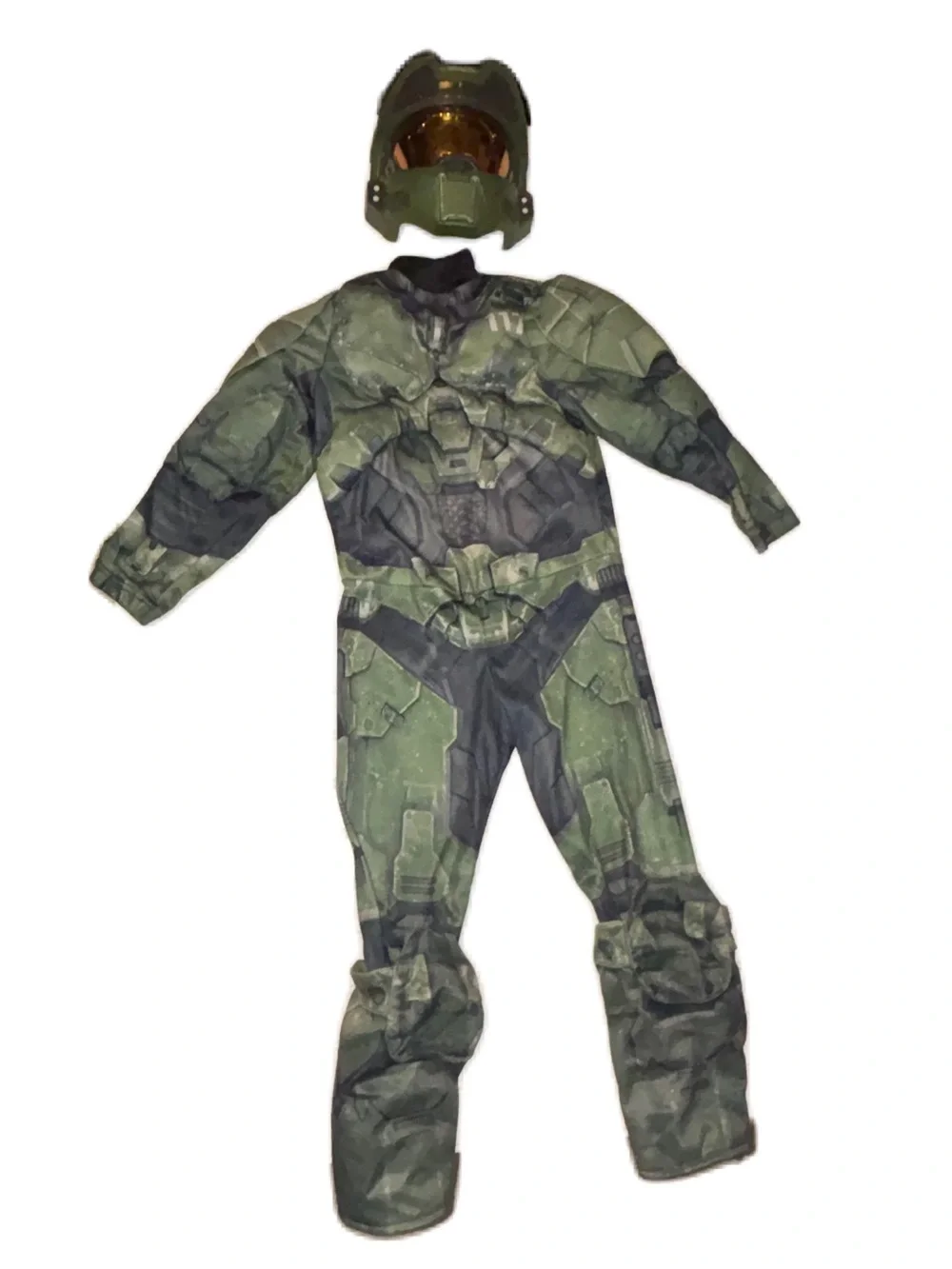 HALO MASTER CHIEF Kids Muscle COSTUME Halloween boy size S (4-6)